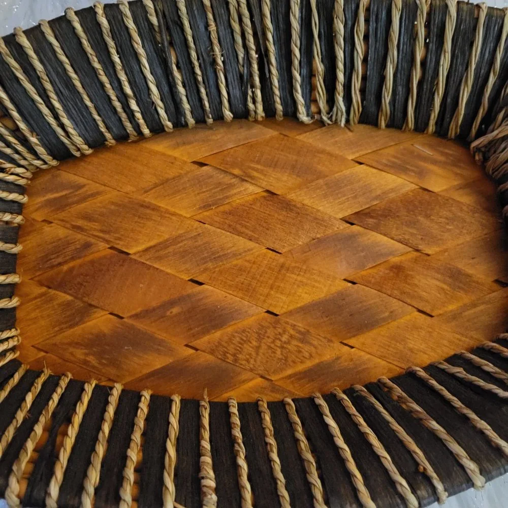 Oval Wooden Basket